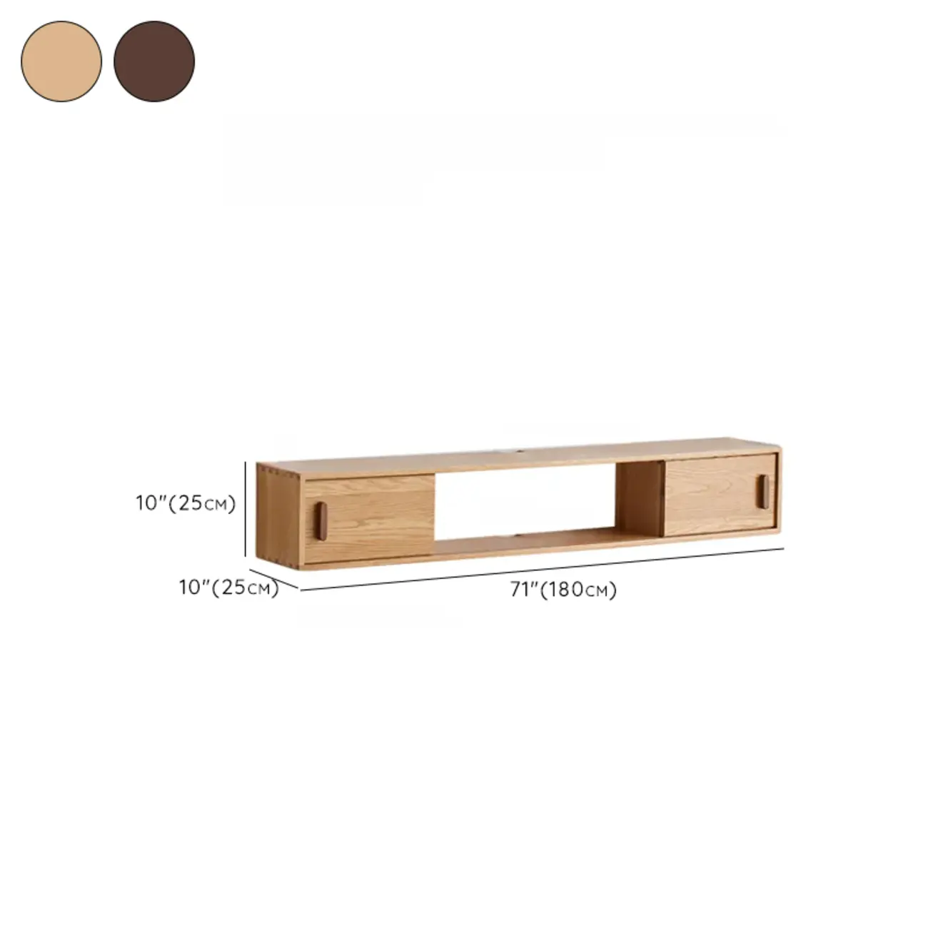 Classic Wooden Wall-mounted TV Stand for Living Room Image - 19 | homeyfad