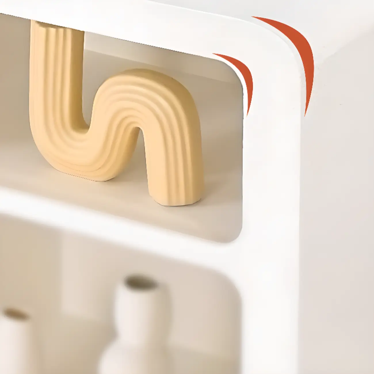 Modern White Wooden TV Stand with Visible Storage Image - 8 | homeyfad