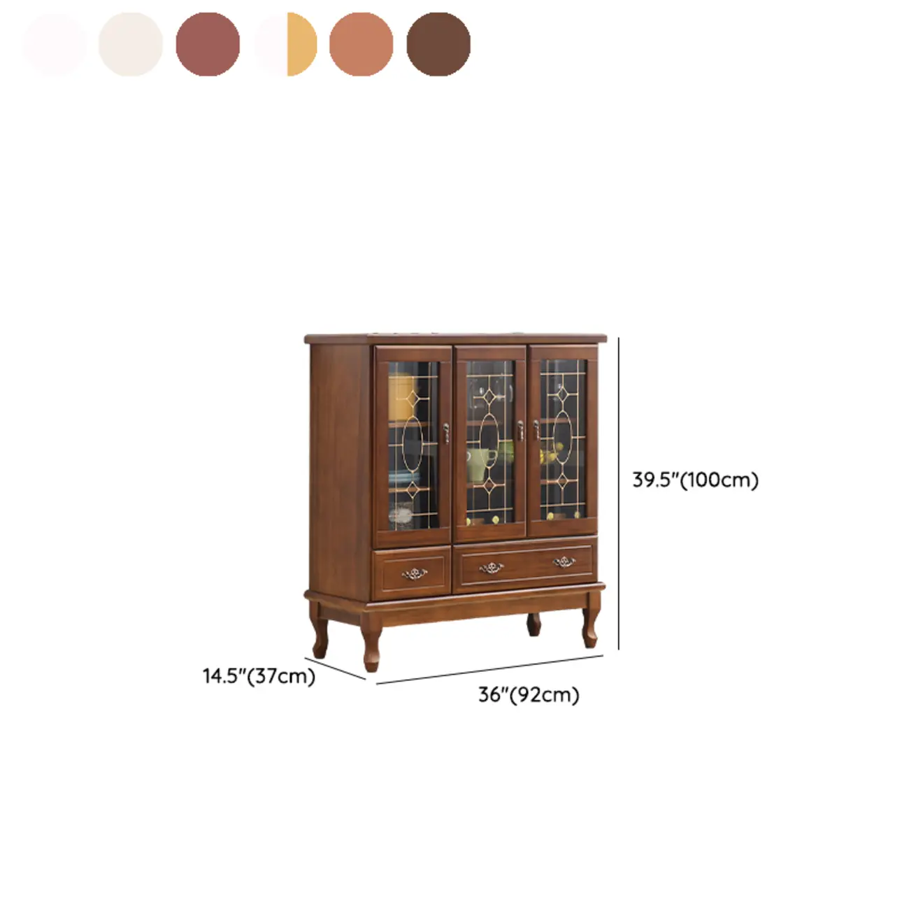 Minimalist Wooden Display Cabinet with Glass Doors for Home Image - 41 | homeyfad