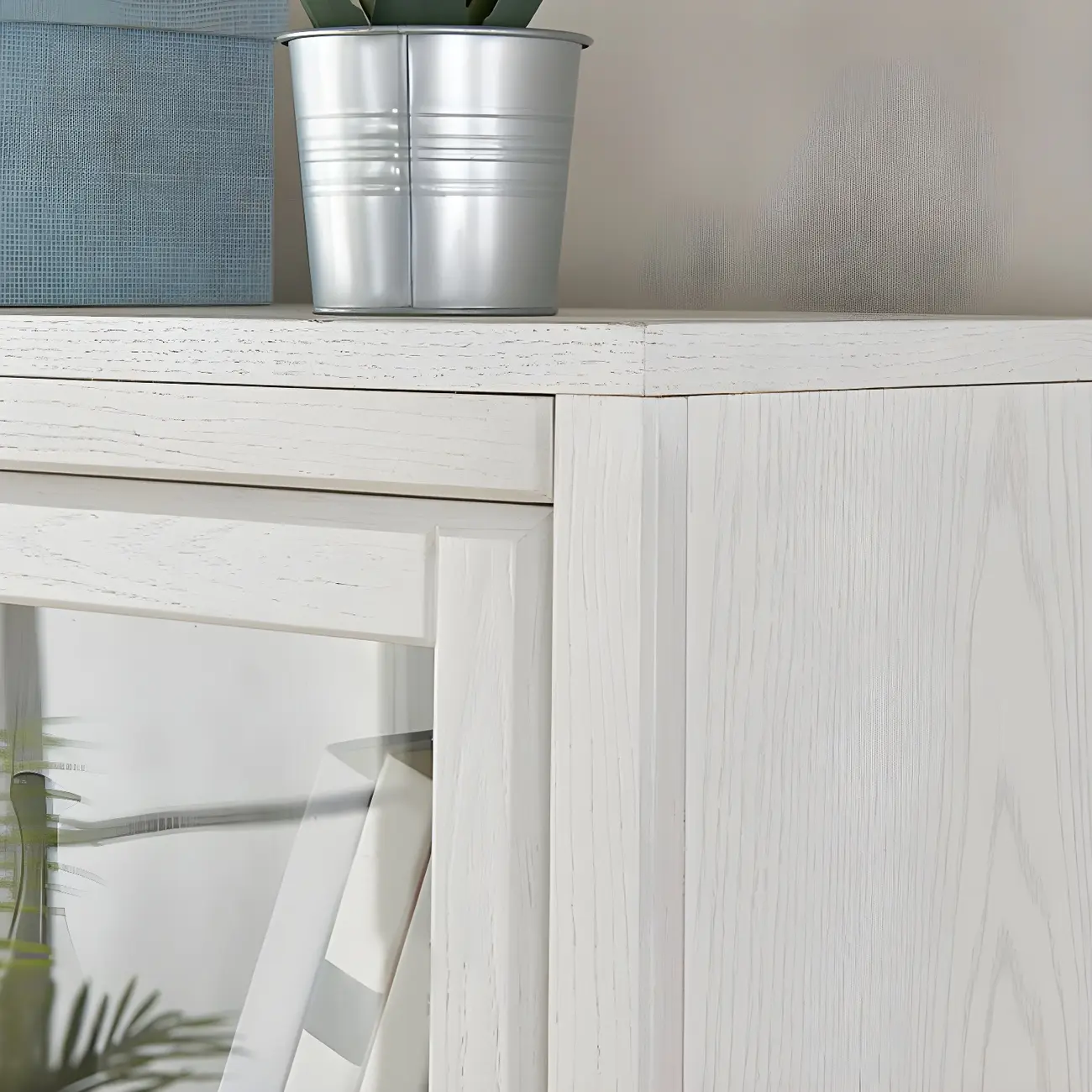 Modern Wooden Display Cabinet with Drawers and Glass Doors Image - 14 | homeyfad