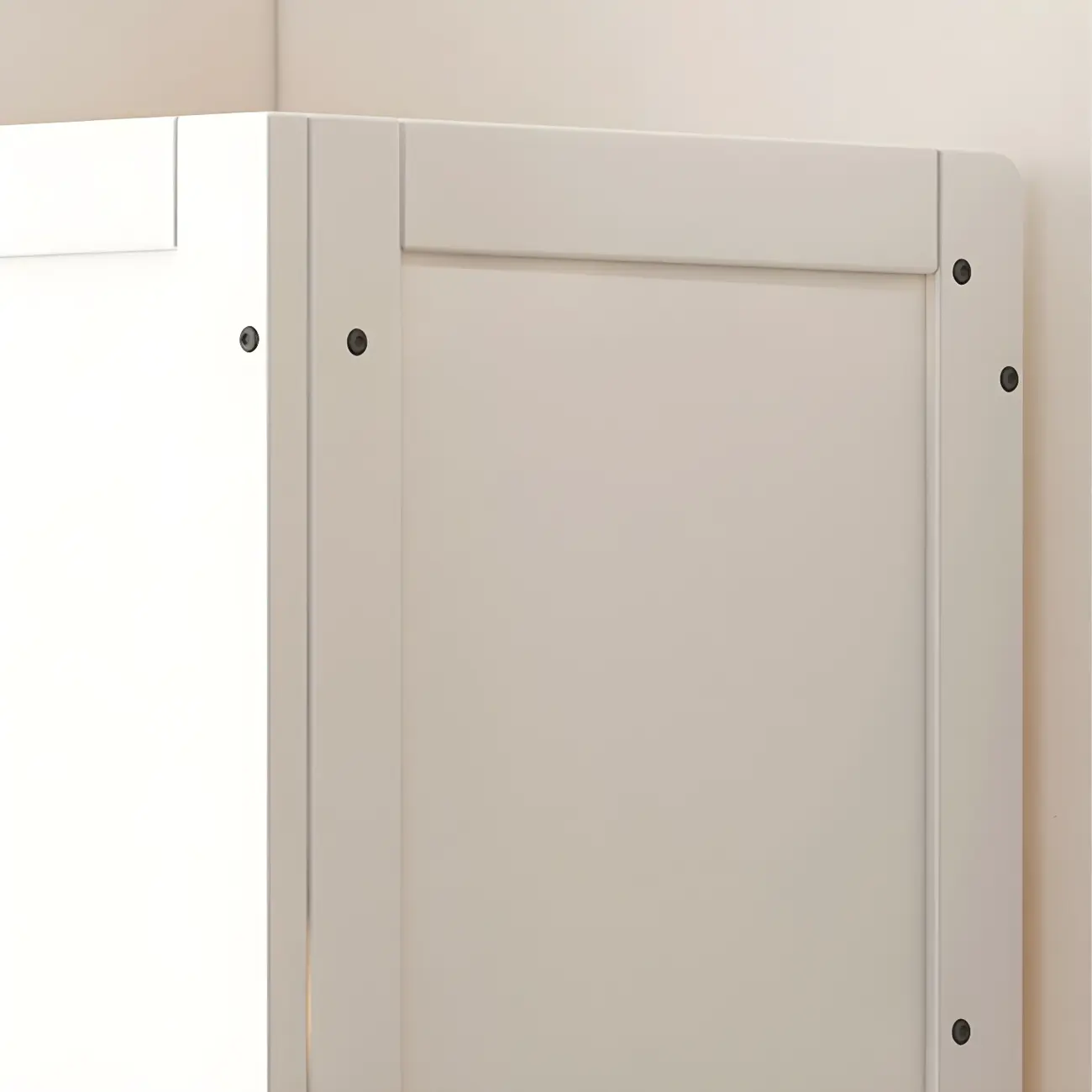 Multi-Shelf Bamboo White Corner Curio Cabinet Image - 10 | homeyfad