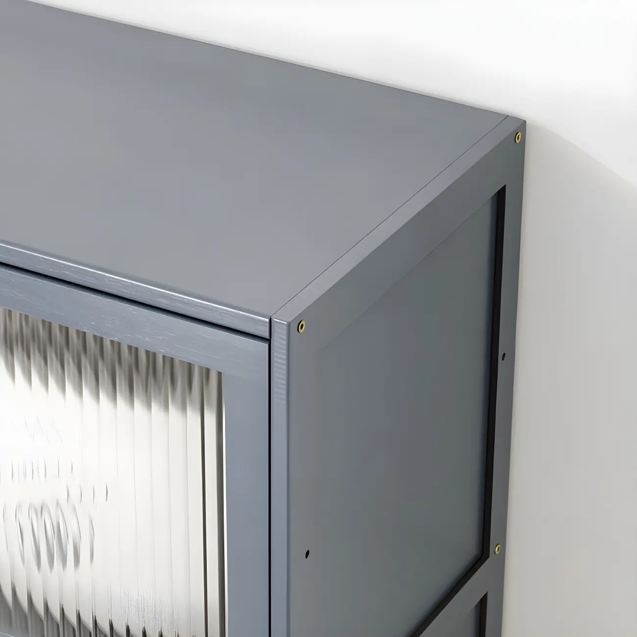 Stylish Steel Display Cabinet with Glass Doors for Kitchen Image - 16 | homeyfad