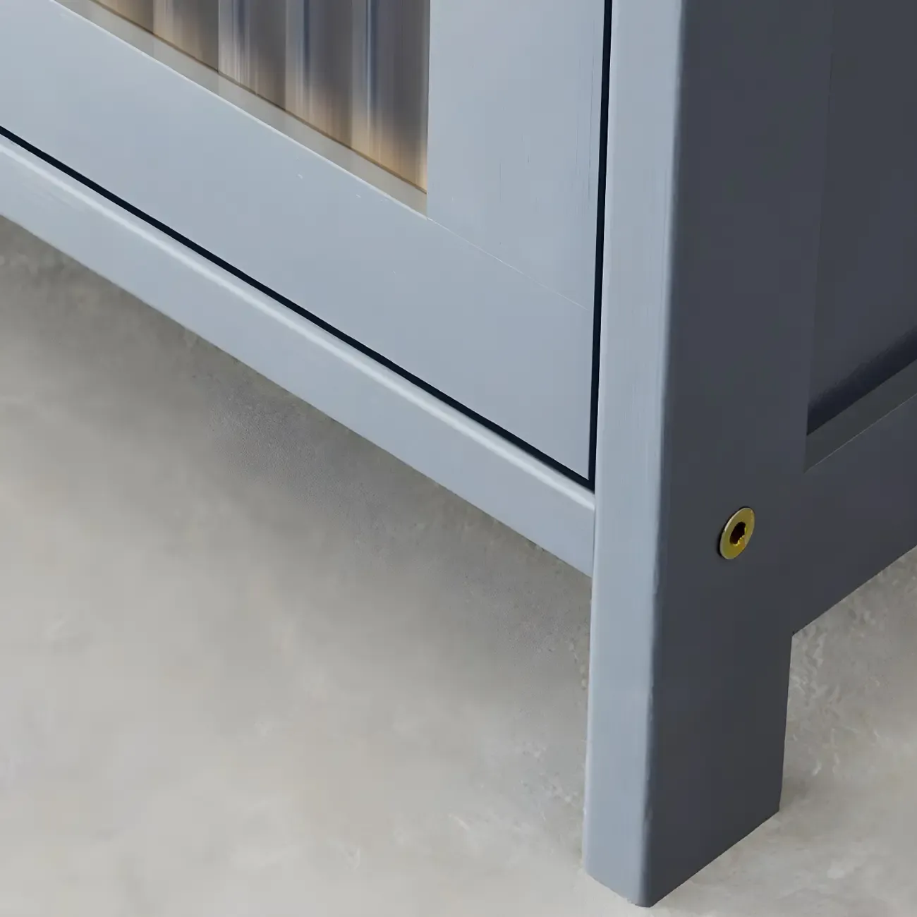 Stylish Steel Display Cabinet with Glass Doors for Kitchen Image - 18