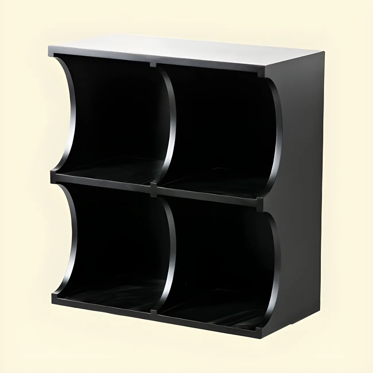 Elegant Wooden Display Cabinet with Open Storage for Kitchen Image - 4 | homeyfad