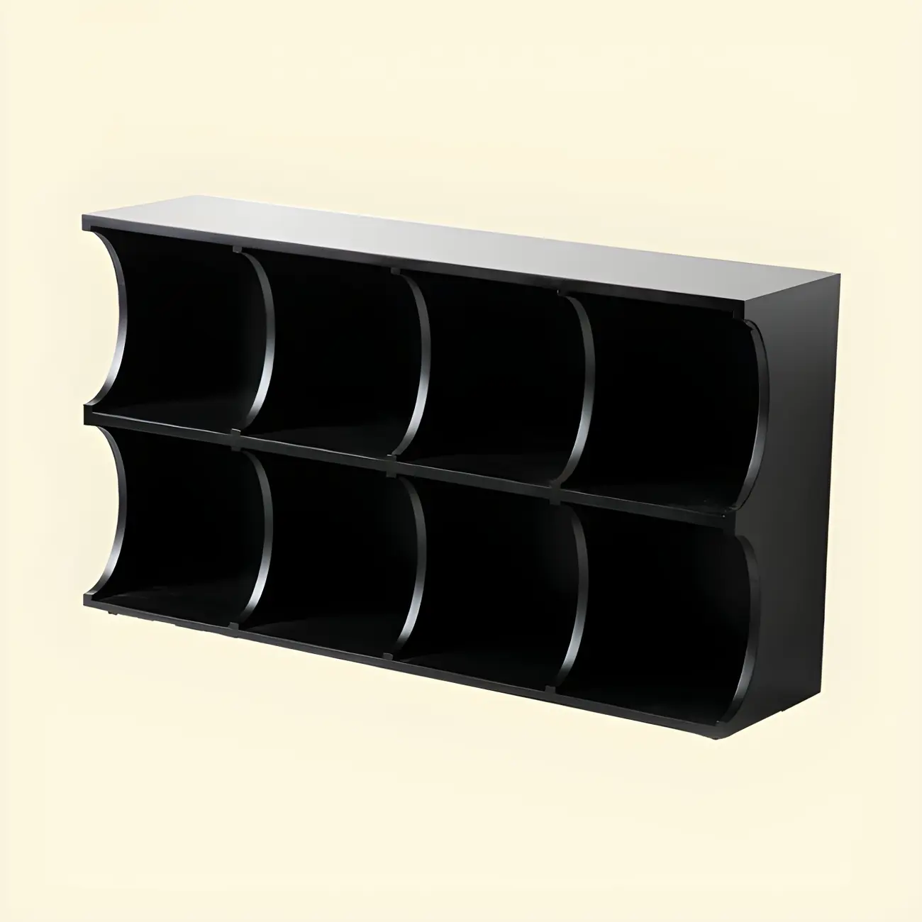 Elegant Wooden Display Cabinet with Open Storage for Kitchen Image - 7 | homeyfad