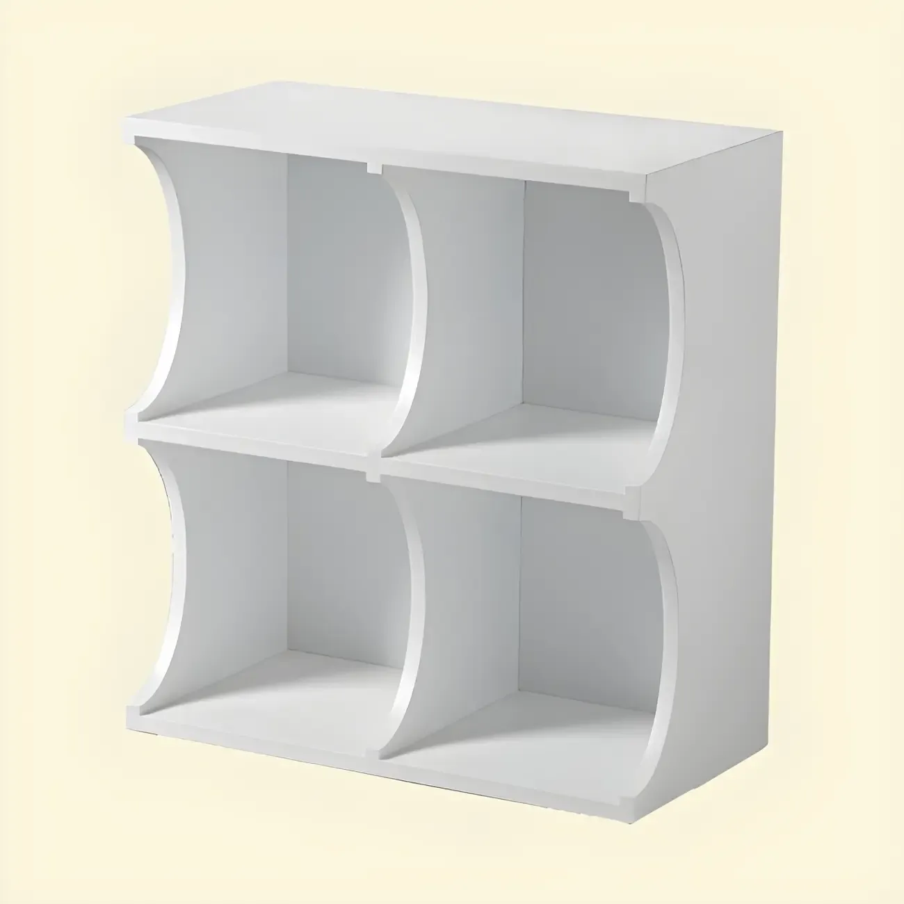 Elegant Wooden Display Cabinet with Open Storage for Kitchen Image - 15