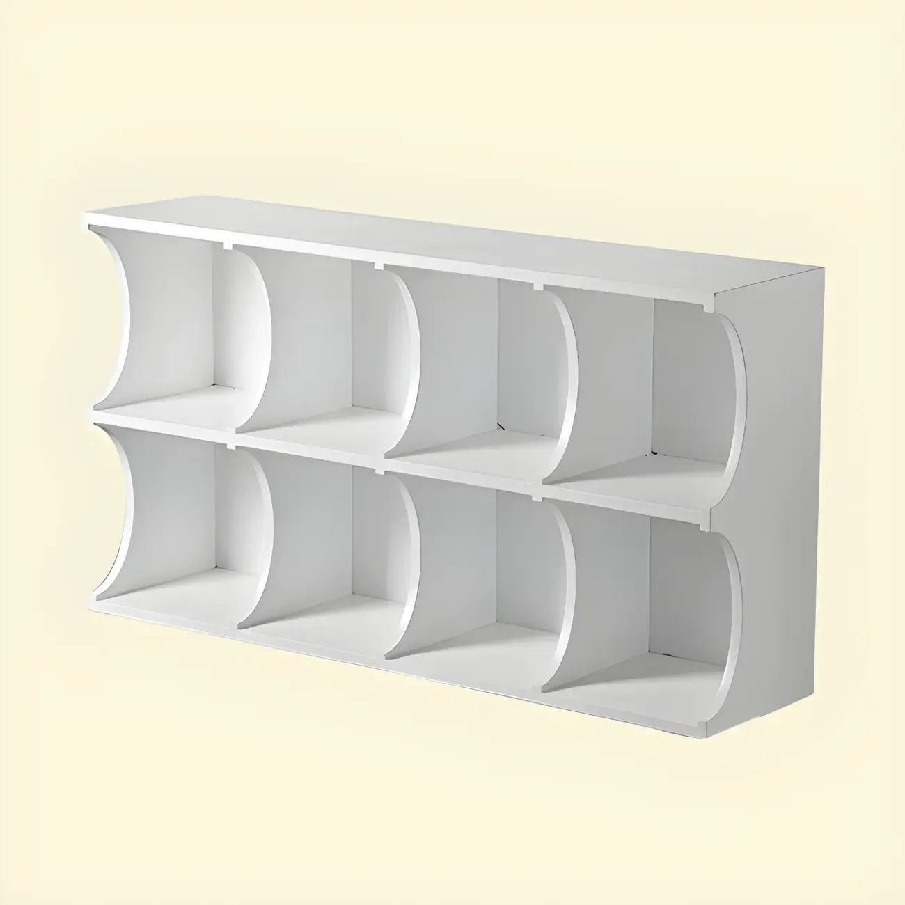 Elegant Wooden Display Cabinet with Open Storage for Kitchen Image - 19