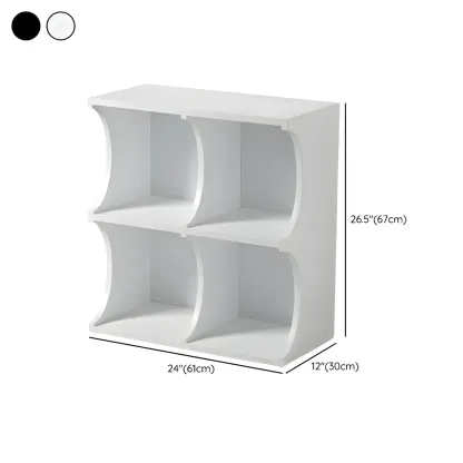 Elegant Wooden Display Cabinet with Open Storage for Kitchen #size