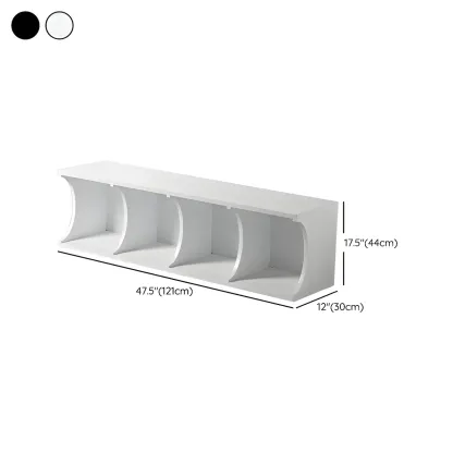 Elegant Wooden Display Cabinet with Open Storage for Kitchen Image - 29