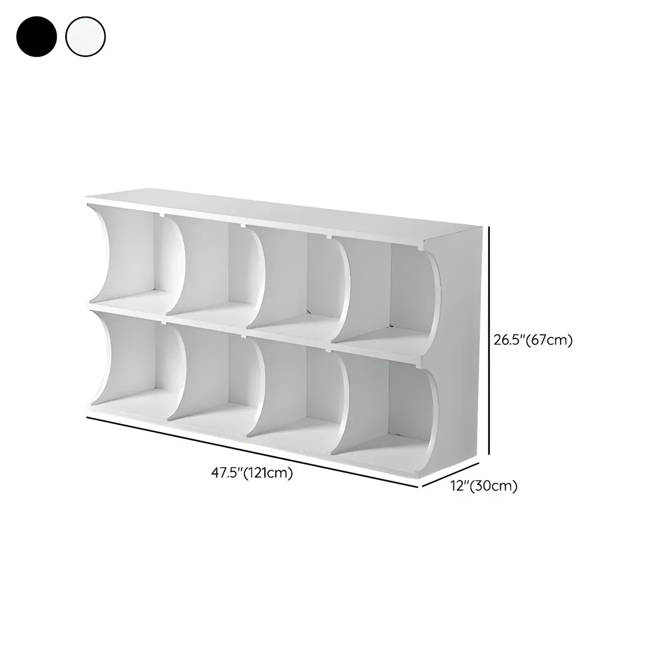 Elegant Wooden Display Cabinet with Open Storage for Kitchen Image - 30