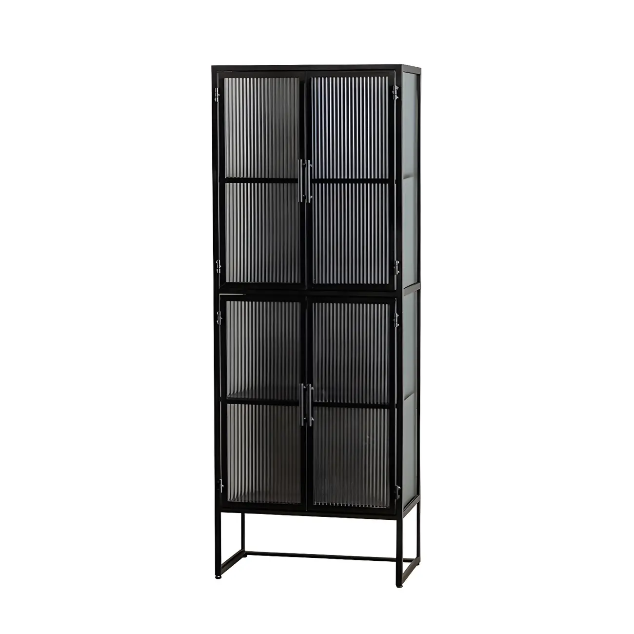 Elegant Metal Glass Display Cabinet for Dining Room Image - 5 | homeyfad