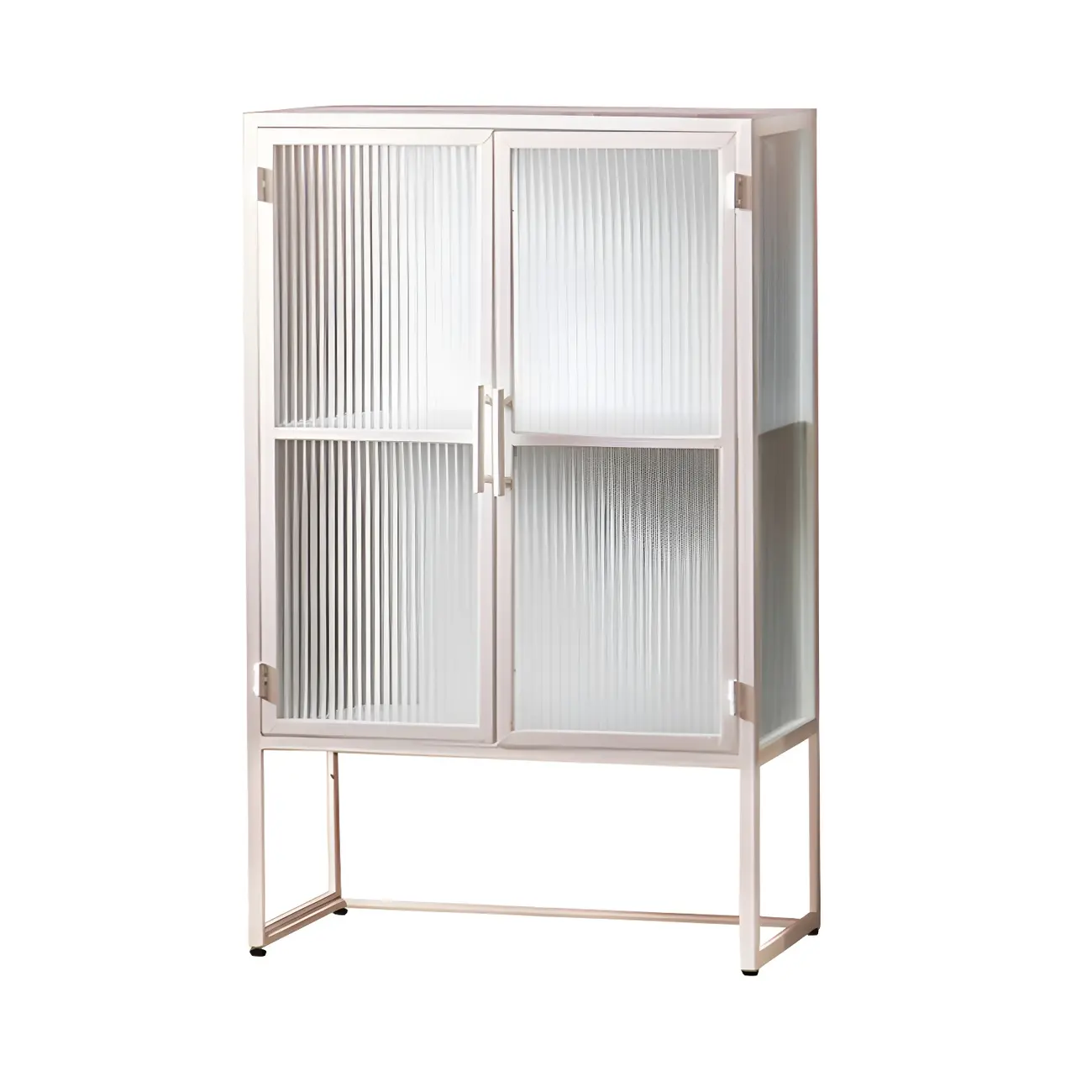 Elegant Metal Glass Display Cabinet for Dining Room Image - 9 | homeyfad