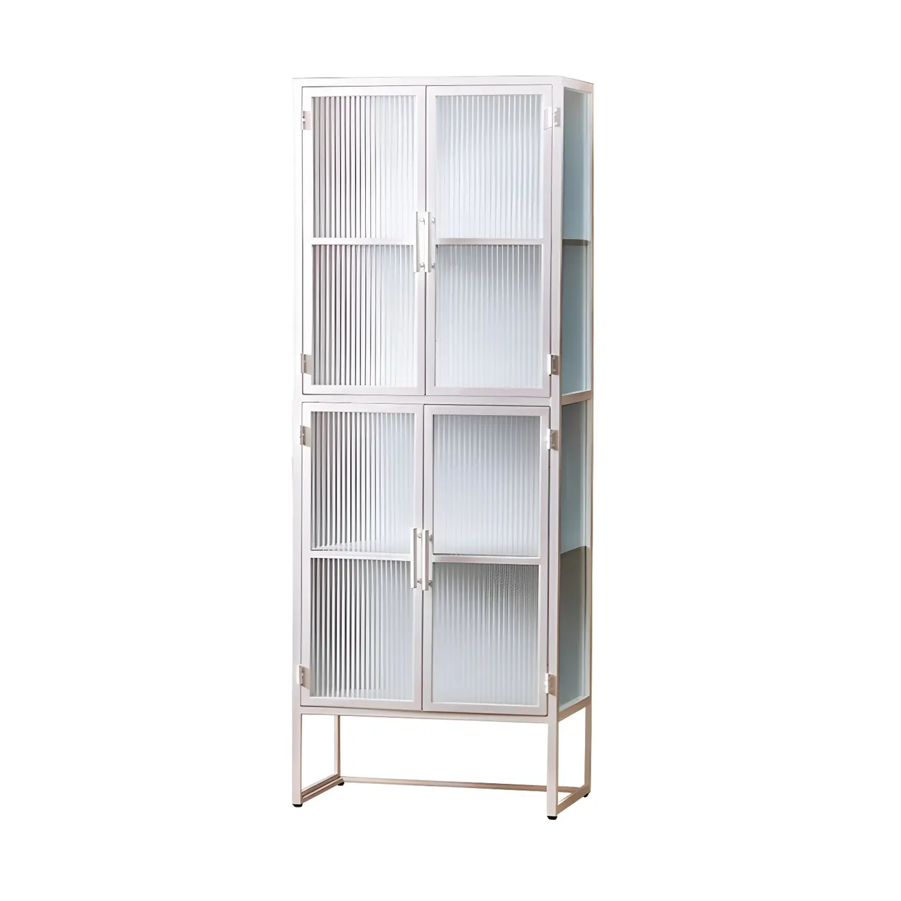 Elegant Metal Glass Display Cabinet for Dining Room Image - 11 | homeyfad