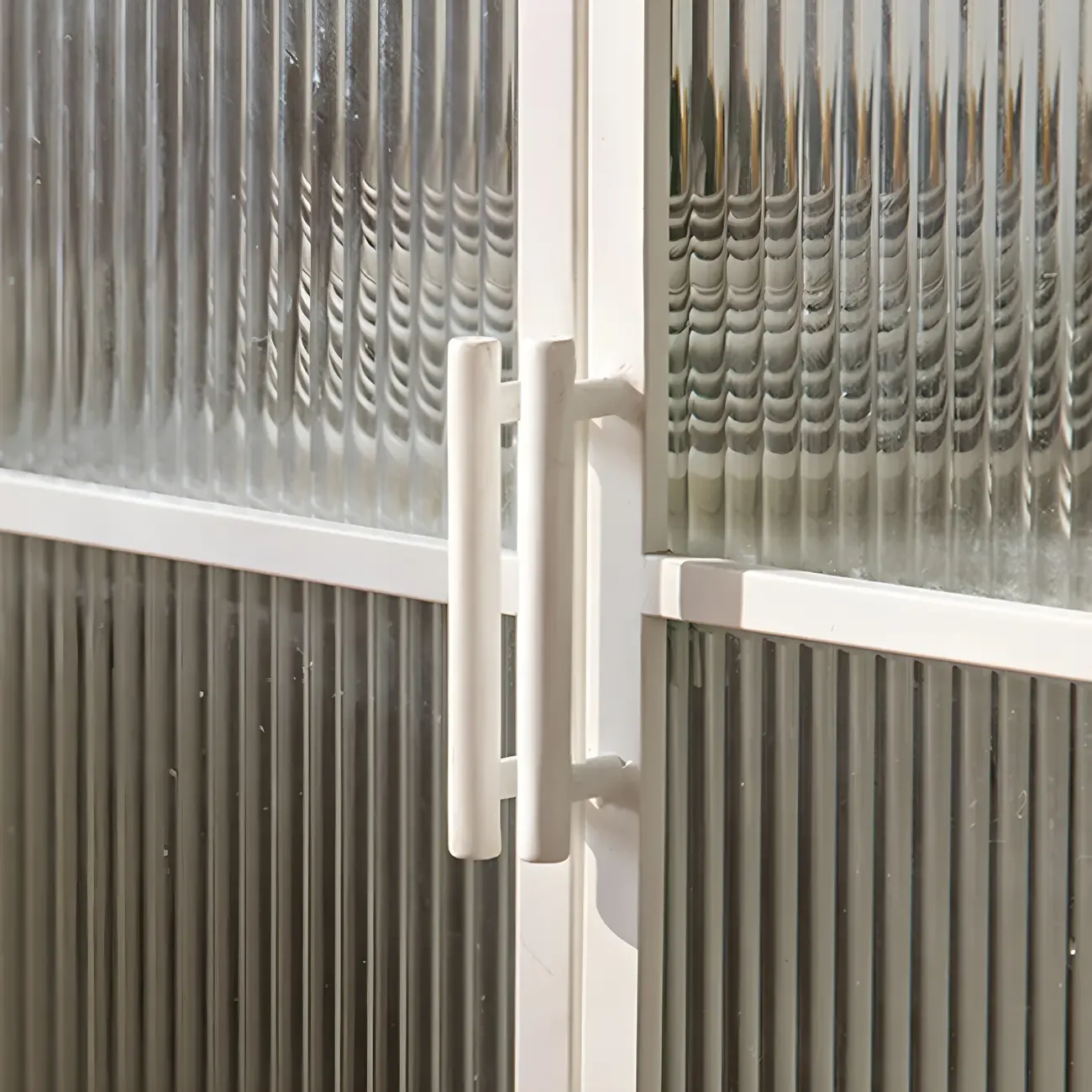 Elegant Metal Glass Display Cabinet for Dining Room Image - 13