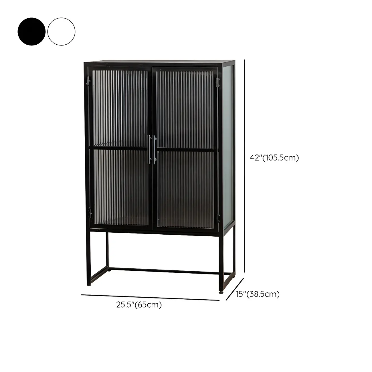 Elegant Metal Glass Display Cabinet for Dining Room Image - 18 | homeyfad