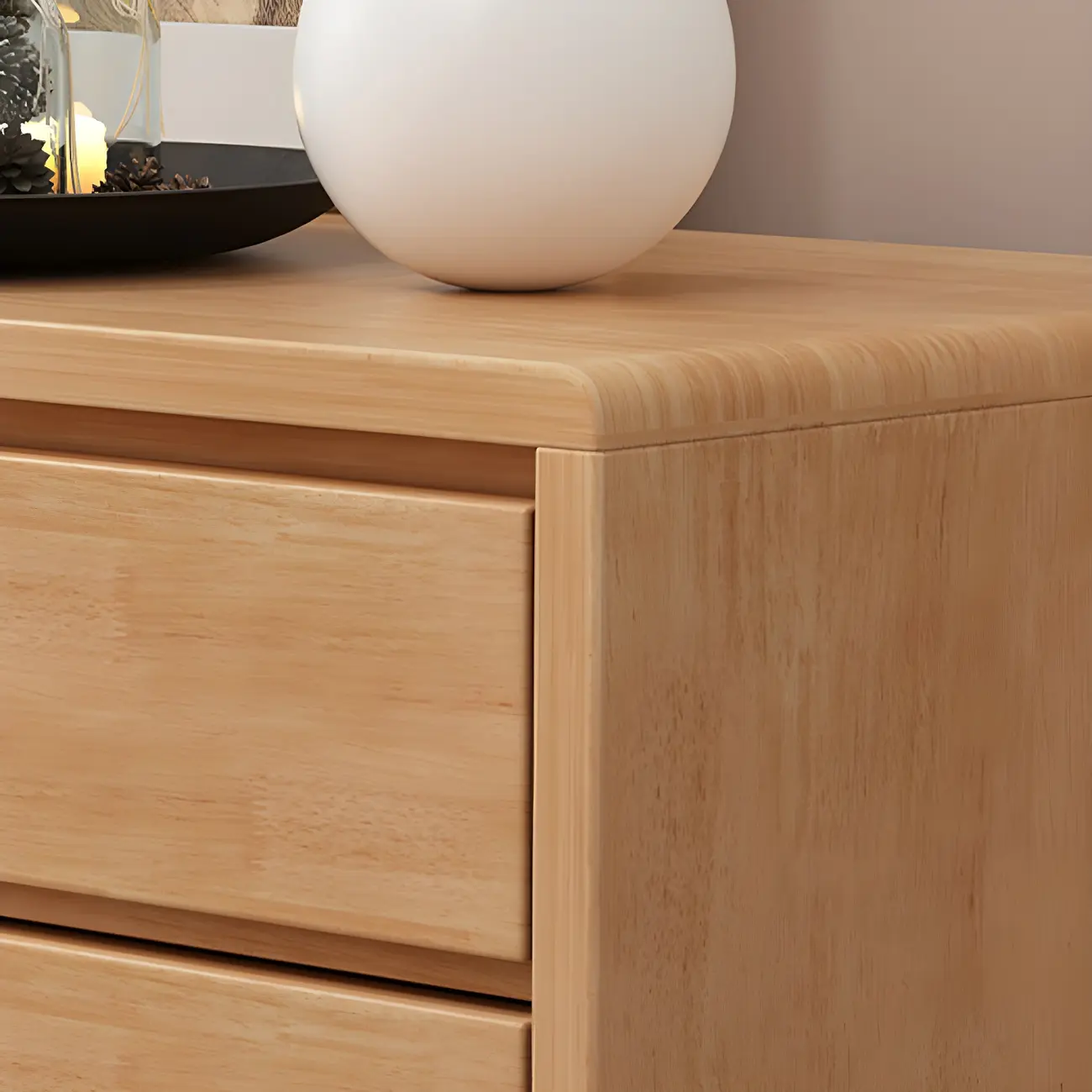 Modern Wooden Display Cabinet with Drawers and Legs for Home Image - 8 | homeyfad