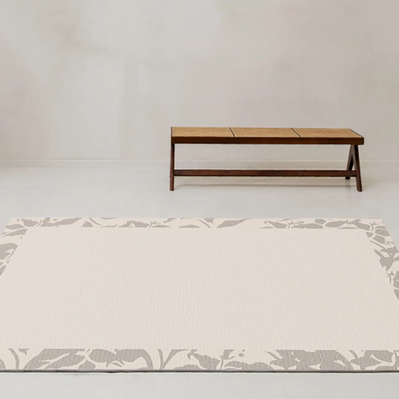 Modern Velvet Rectangular Area Rug for Living Room Decor Image - 1 | homeyfad