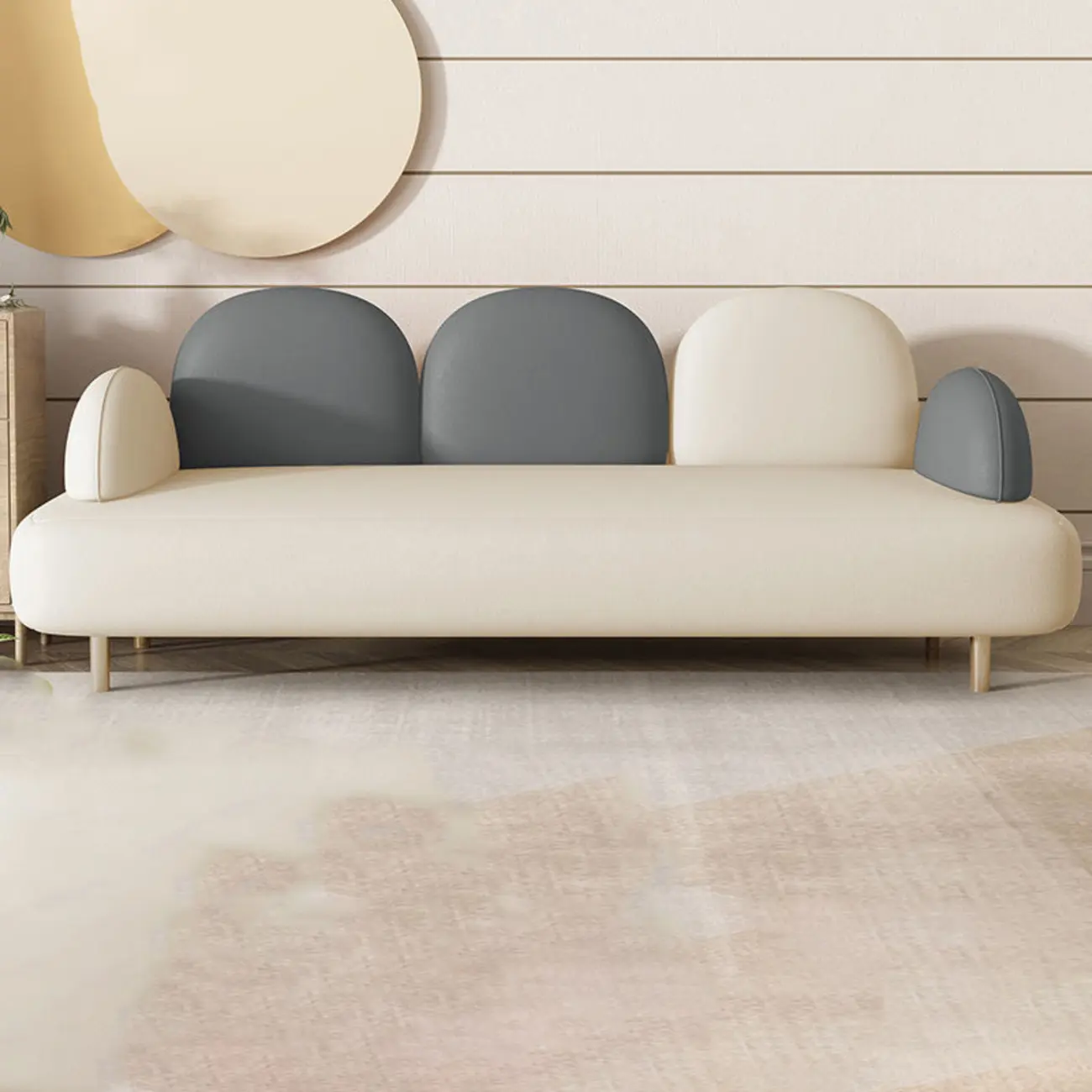 Faux Leather Chaise Lounge for Modern Living Room Image - 1 | homeyfad