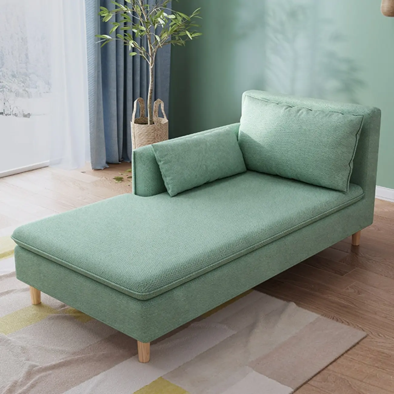 Modern Upholstered Chaise Lounge for Living Room Relaxation Image - 1 | homeyfad