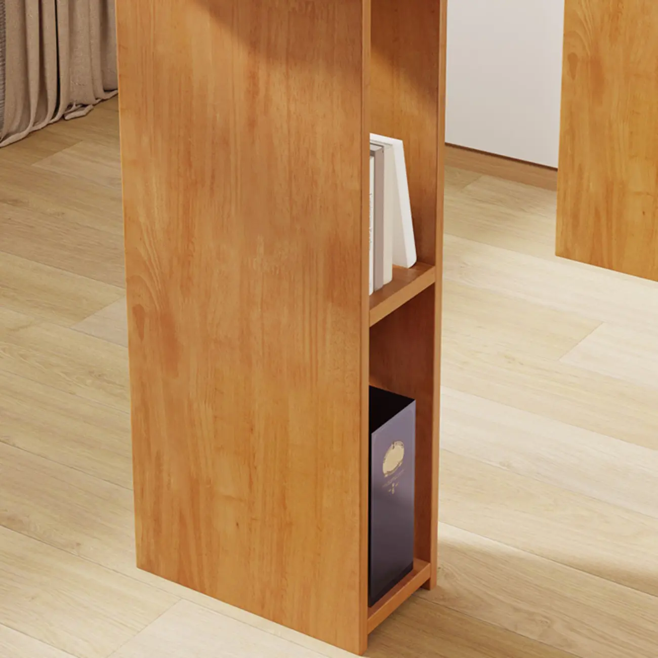 Reclaimed Pine Bar Table Set with Storage Shelves Image - 6 | homeyfad