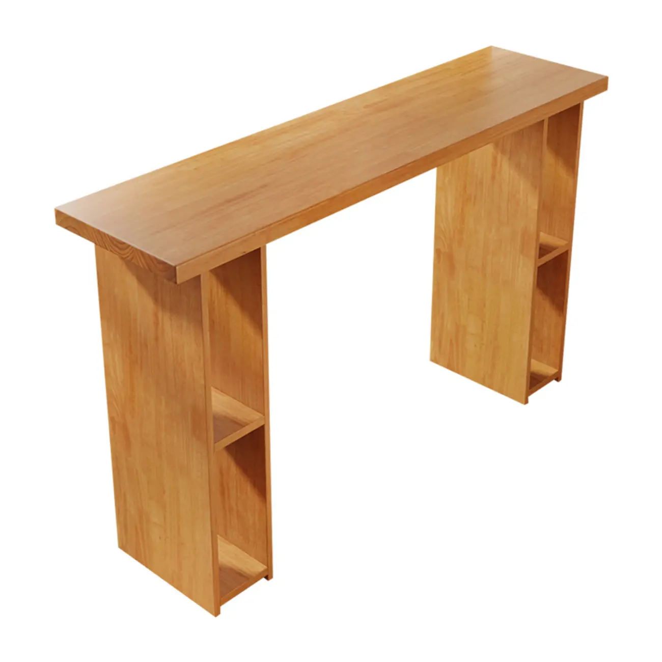 Reclaimed Pine Bar Table Set with Storage Shelves Image - 9 | homeyfad