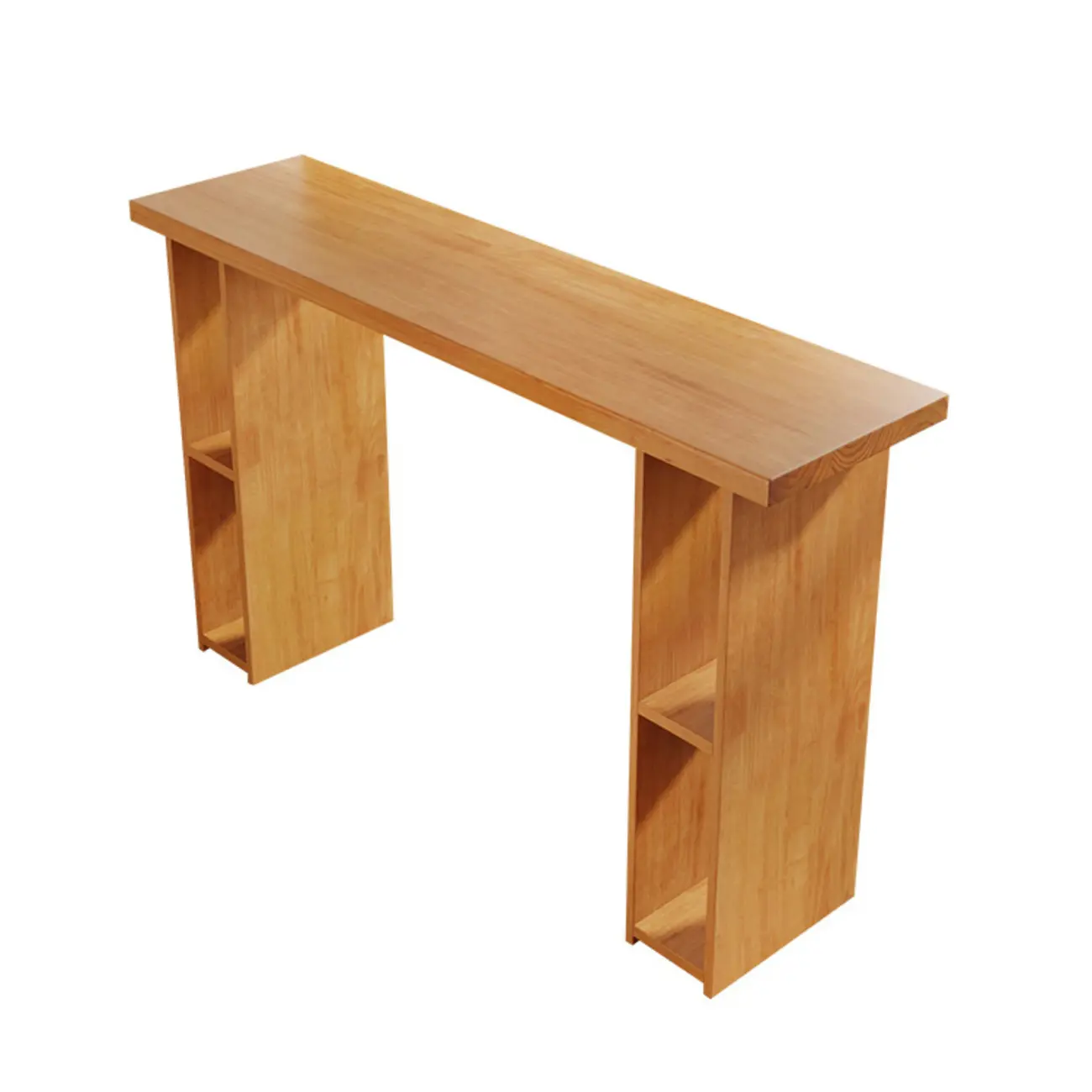 Reclaimed Pine Bar Table Set with Storage Shelves Image - 10 | homeyfad