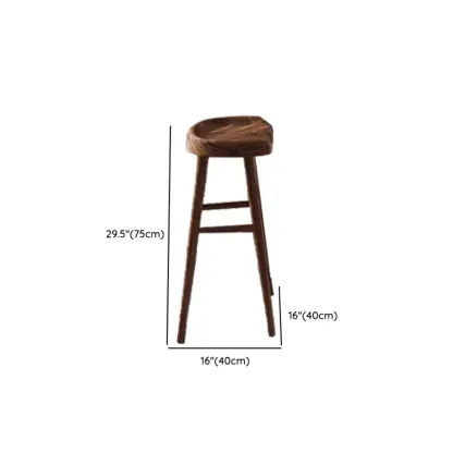 Elegant Wooden Bar Set with Footrests for Home Use Image - 12
