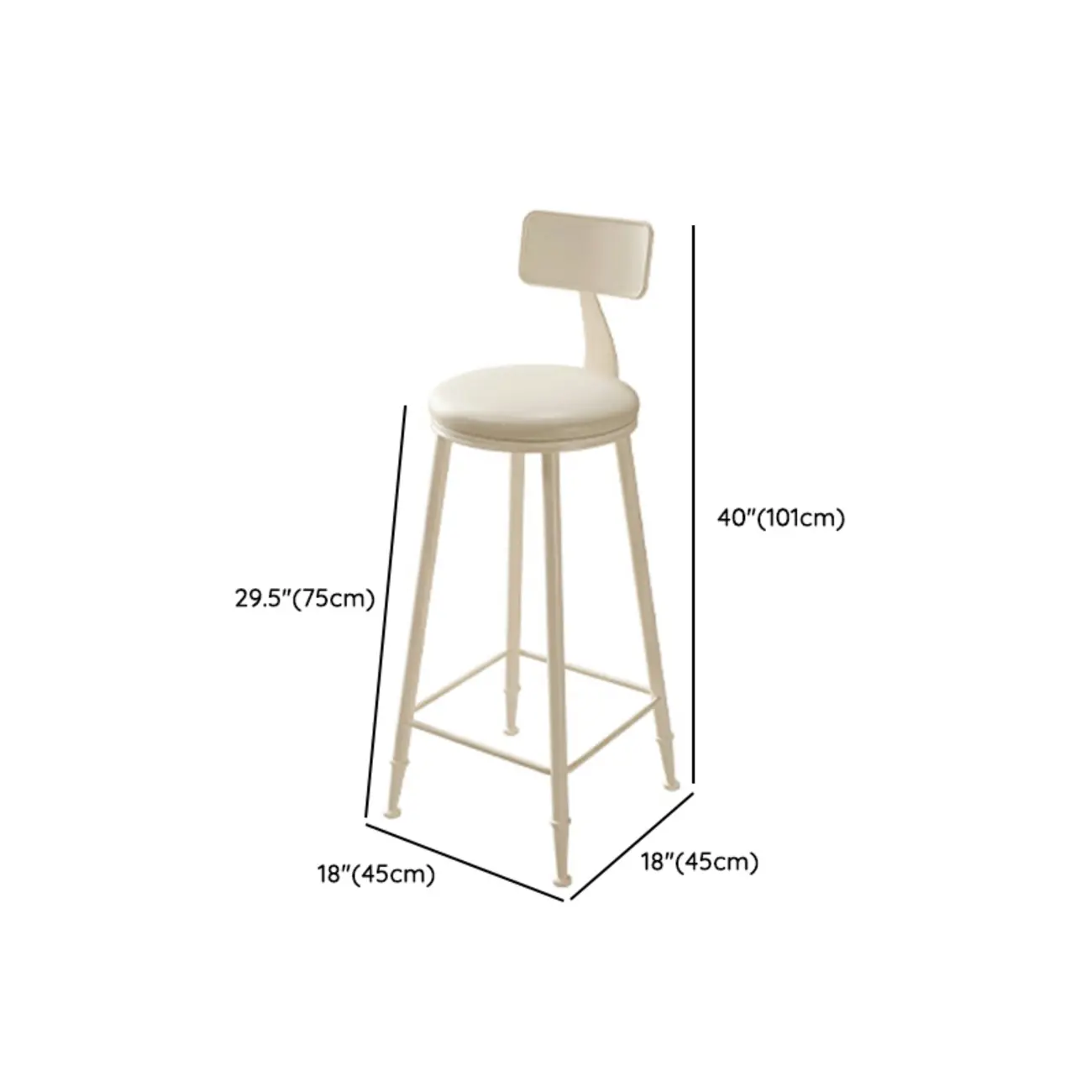 Modern White Free Form Bar Table Set with Cushioned Chair Image - 18 | homeyfad