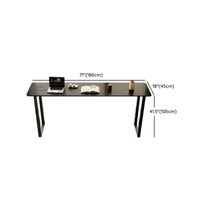 Elegant Black Long Bar Table for Home & Cafe Use #size