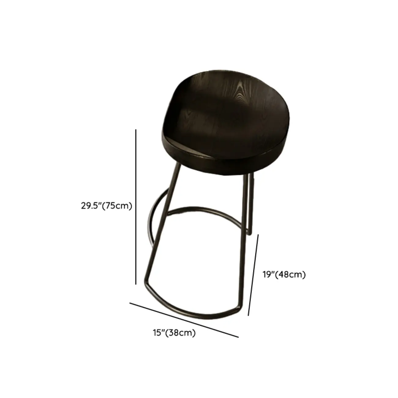 Elegant Black Long Bar Table for Home & Cafe Use Image - 11 | homeyfad