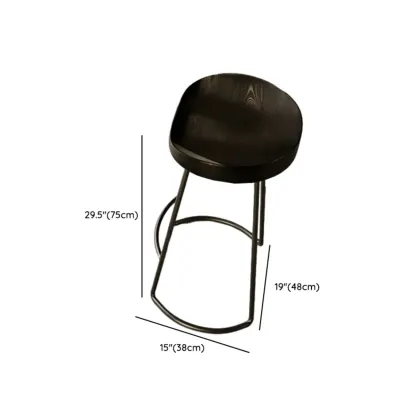 Elegant Black Long Bar Table for Home & Cafe Use Image - 11