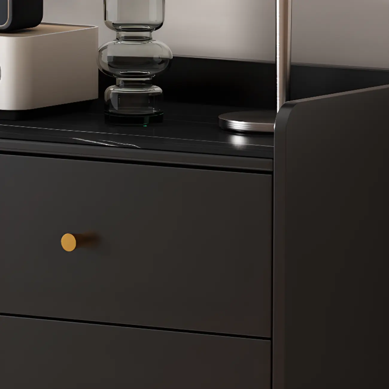 Elegant Black Buffet Cabinet for Modern Living Room Decor  Image - 5 | homeyfad