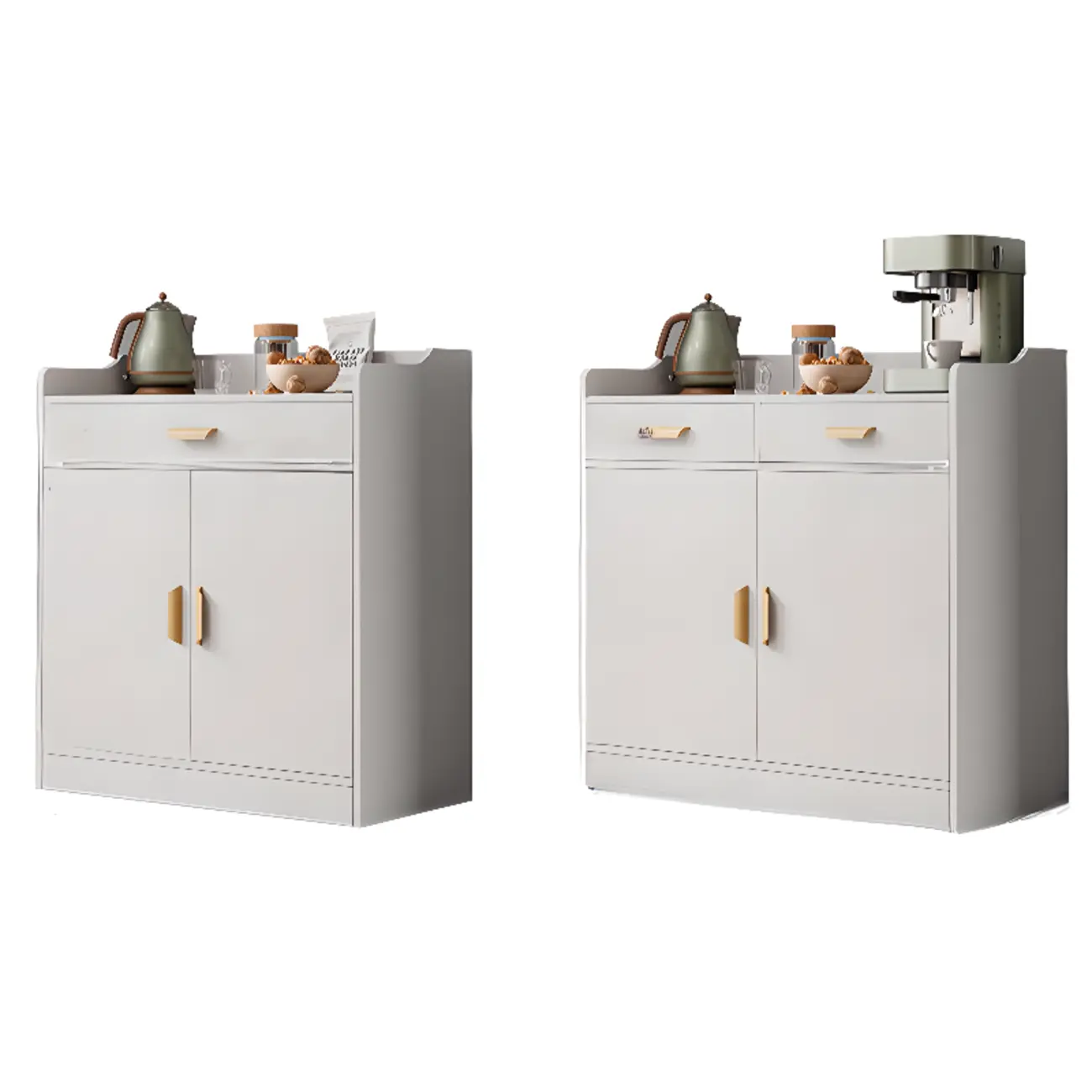 Elegant Wooden Freestanding Storage Cabinet with Drawers Image - 5 | homeyfad