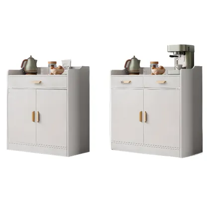 Elegant Wooden Freestanding Storage Cabinet with Drawers Image - 5