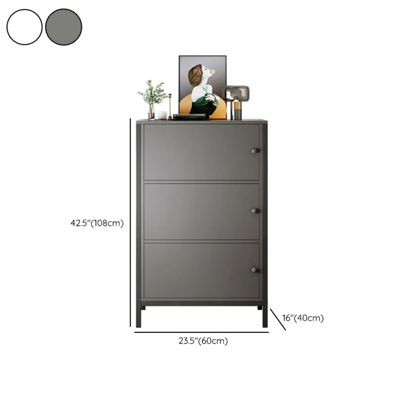 Black Accent Cabinet for Living Room with Modern Style  Image - 7
