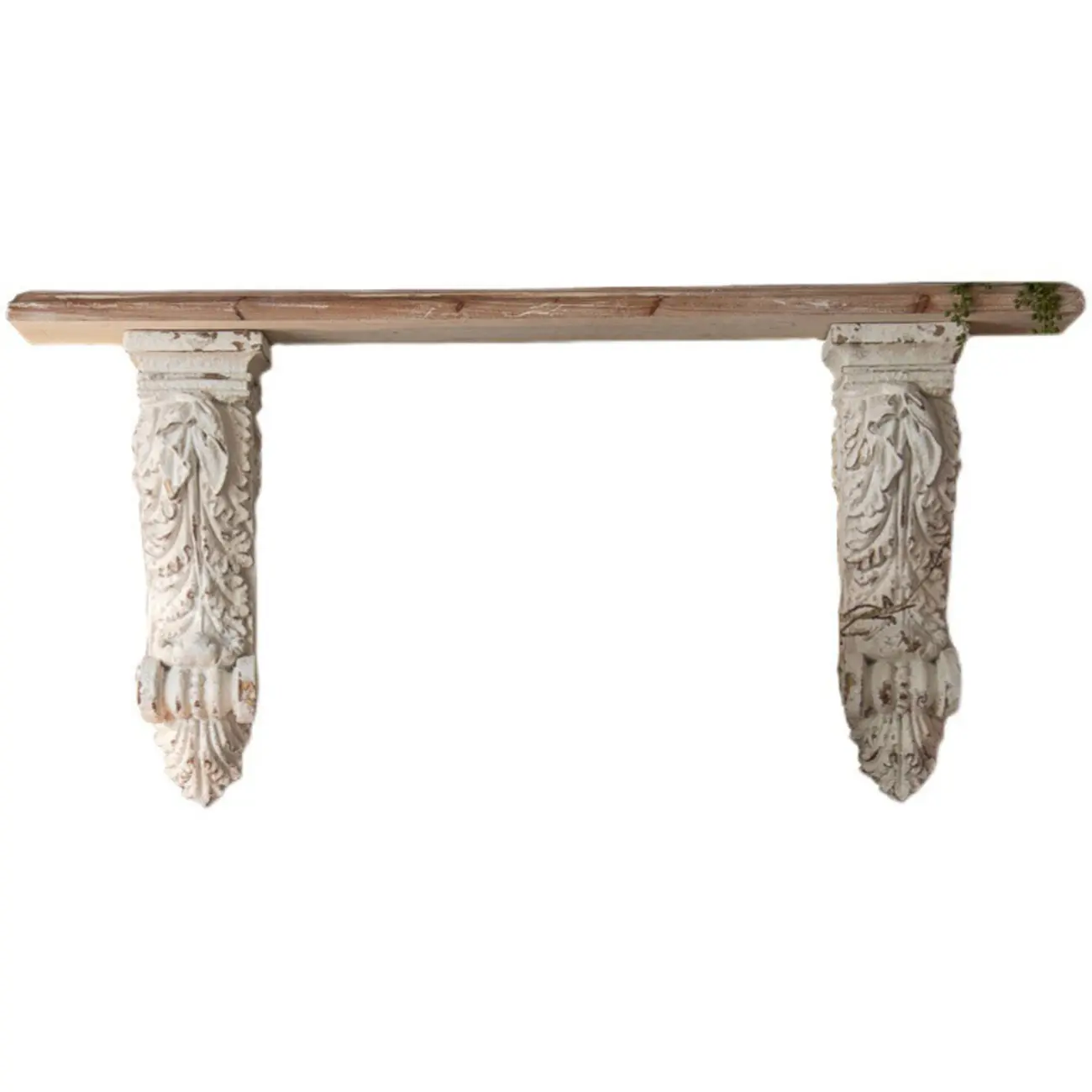Rustic Wooden Console Table with Drawers and Trims Image - 3 | homeyfad