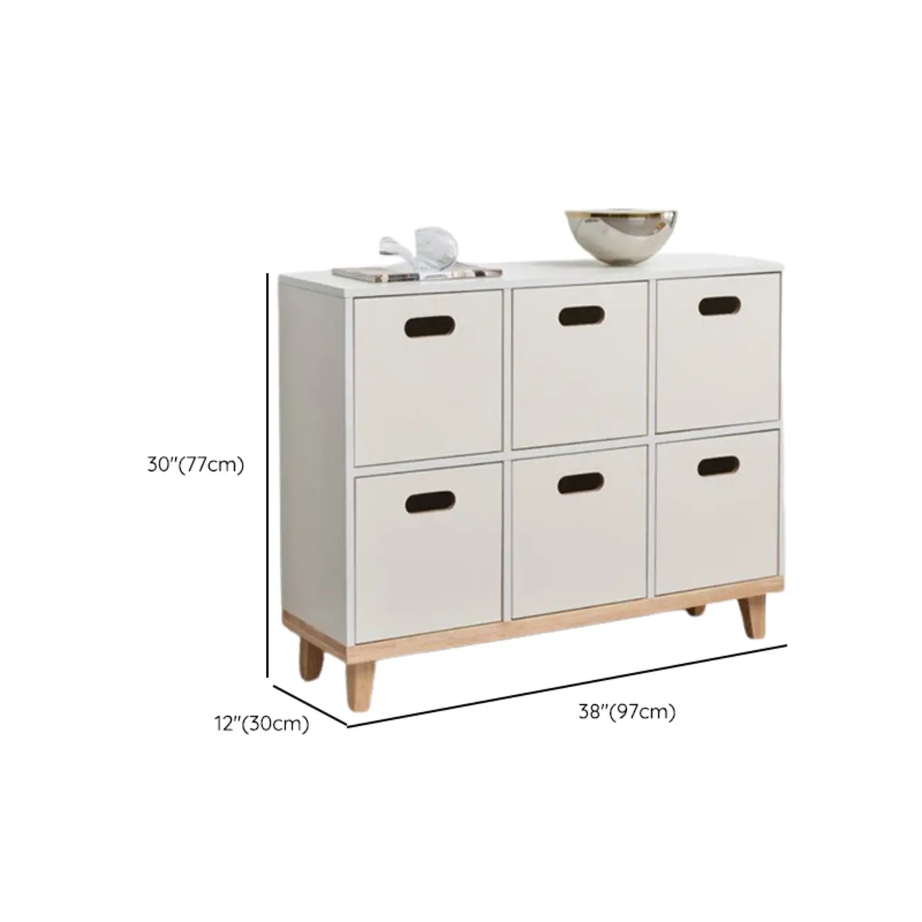 4/6/8/10 Door Solid Wood Storage Cabinet for Utility Rooms Image - 19 | homeyfad