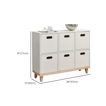 4/6/8/10 Door Solid Wood Storage Cabinet for Utility Rooms Image - 19