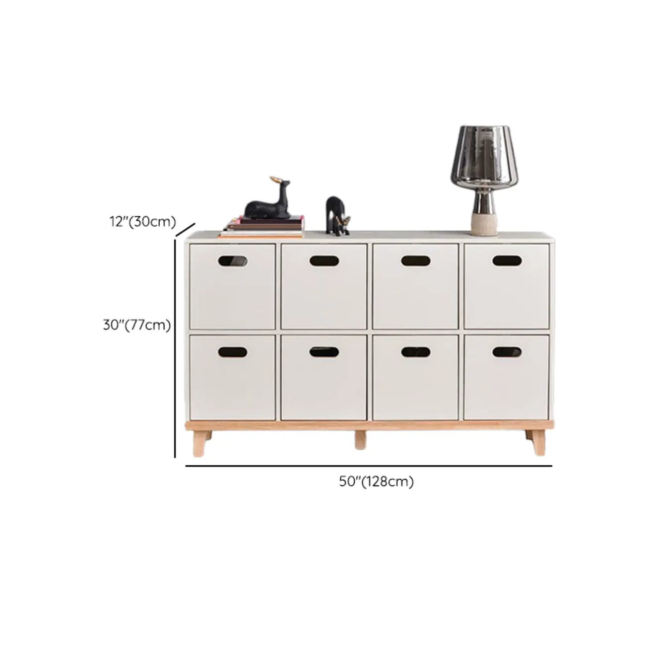 4/6/8/10 Door Solid Wood Storage Cabinet for Utility Rooms Image - 20 | homeyfad