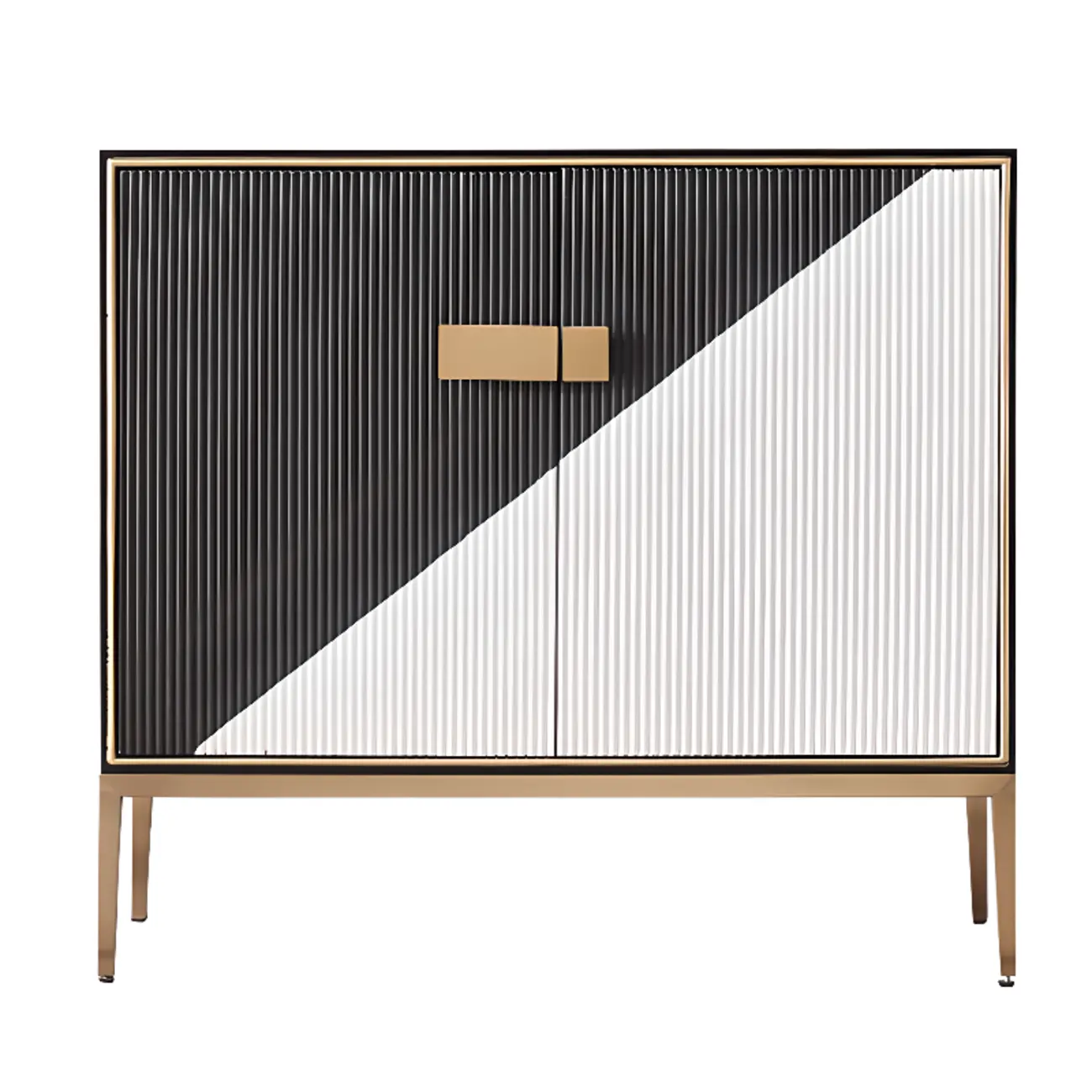 Modern Wooden Accent Cabinet for Living Room, Free Standing Image - 5 | homeyfad