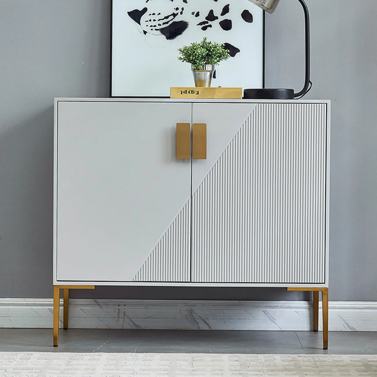 Modern Wooden Accent Cabinet for Living Room, Free Standing Image - 6 | homeyfad