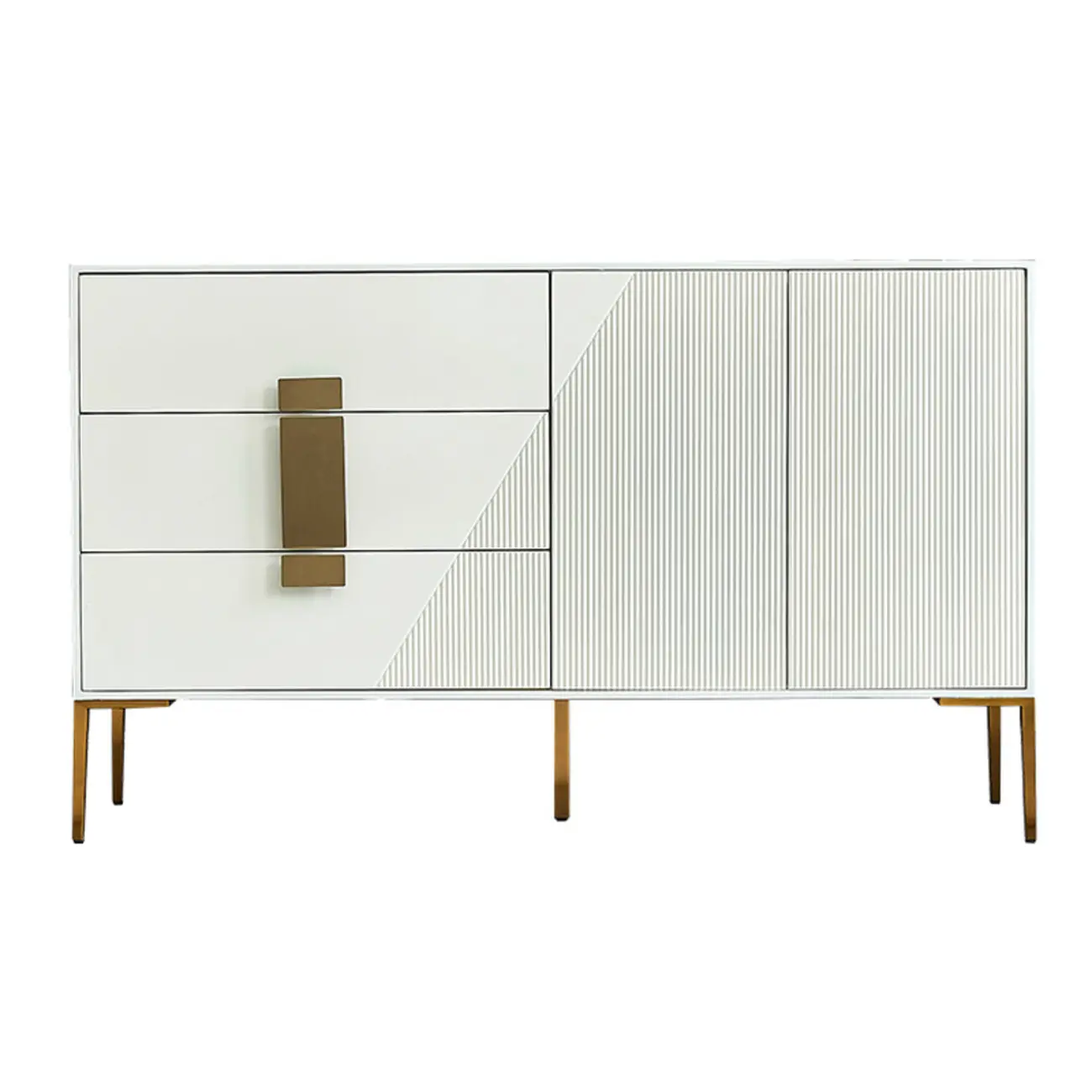 Modern Wooden Accent Cabinet for Living Room, Free Standing Image - 8 | homeyfad