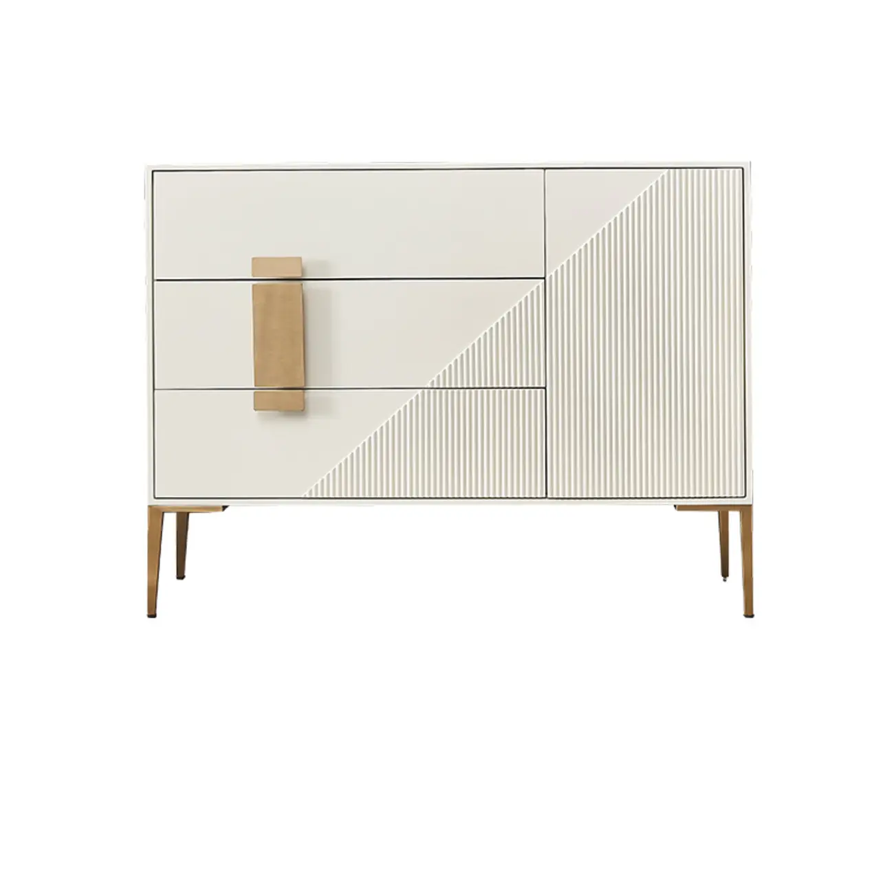 Modern Wooden Accent Cabinet for Living Room, Free Standing Image - 9 | homeyfad