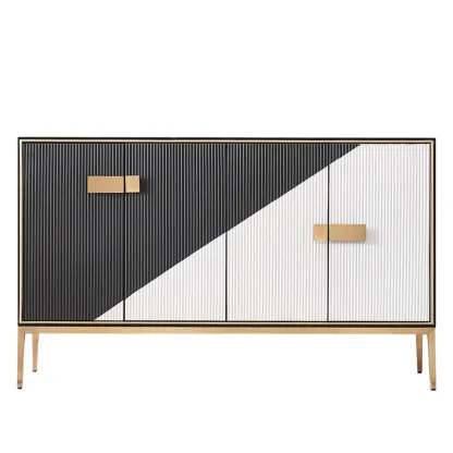 Modern Wooden Accent Cabinet for Living Room, Free Standing Image - 16