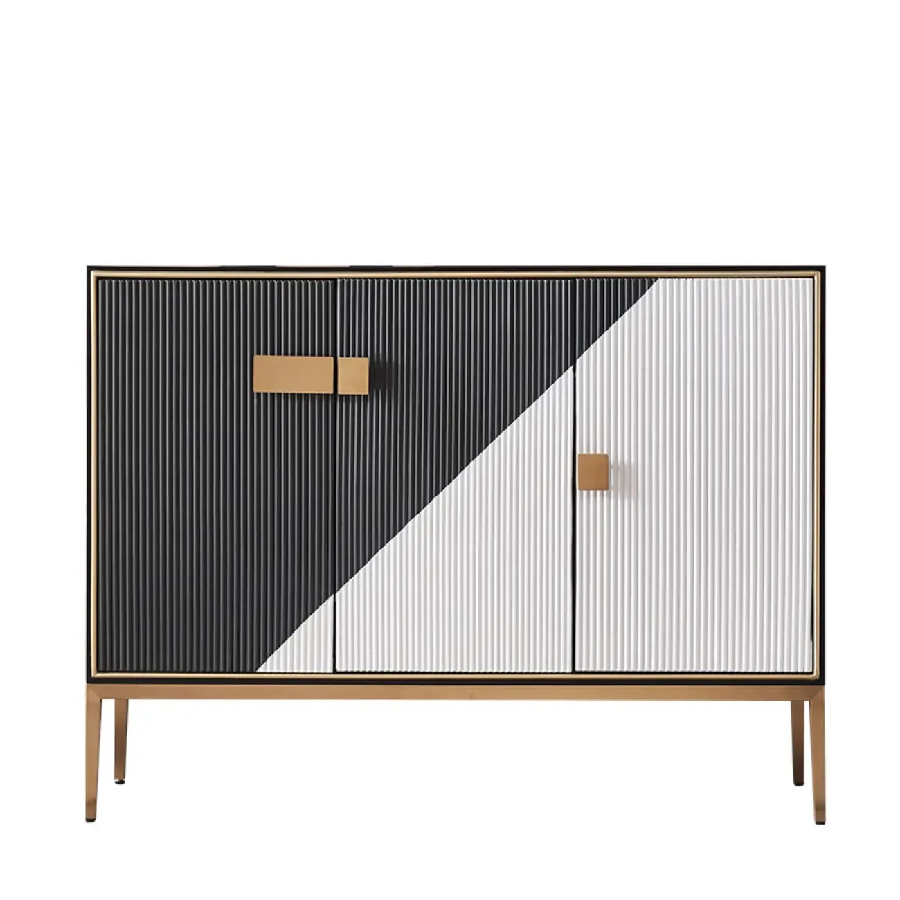 Modern Wooden Accent Cabinet for Living Room, Free Standing Image - 18