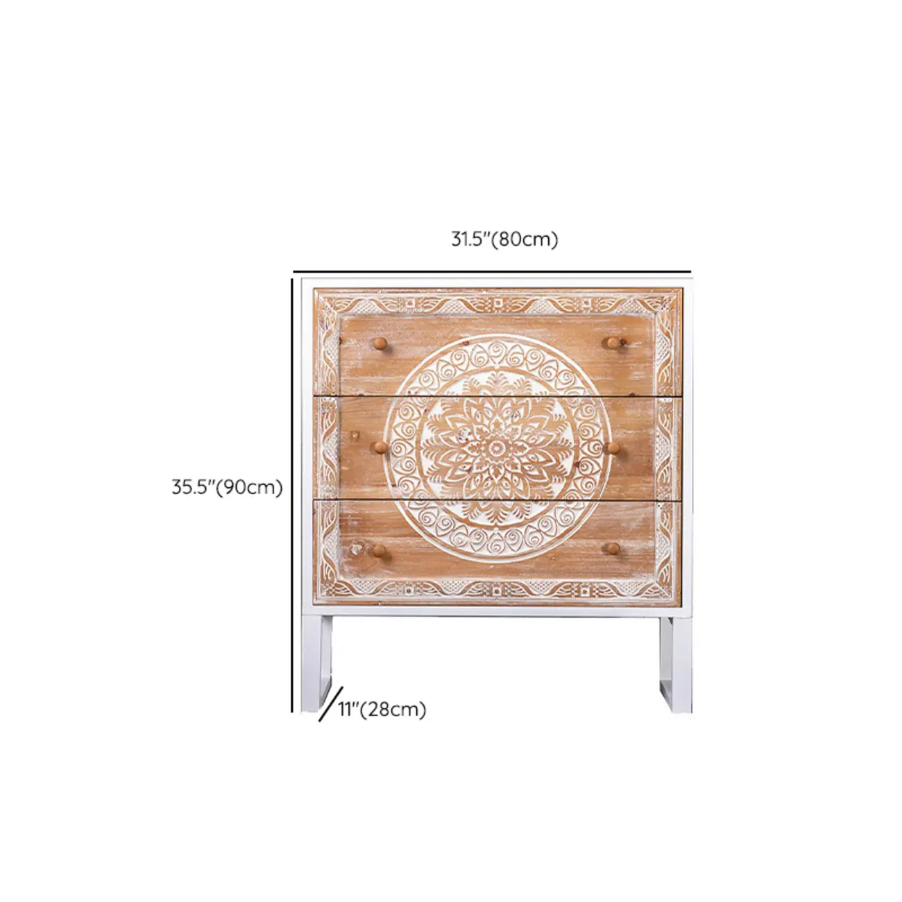 Vintage Wooden Console Table with Drawers and Trestle Base #size | homeyfad