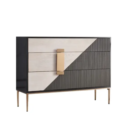 Modern Wooden Accent Cabinet for Living Room, Free Standing Image - 21