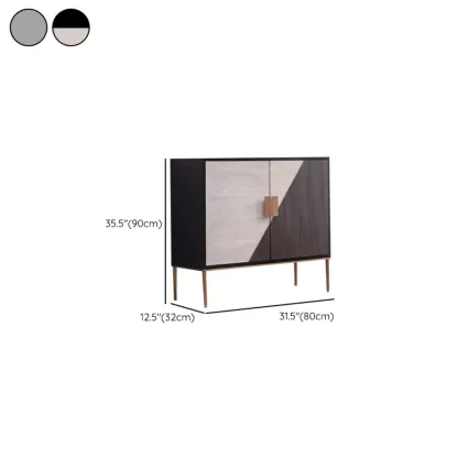 Modern Wooden Accent Cabinet for Living Room, Free Standing #size