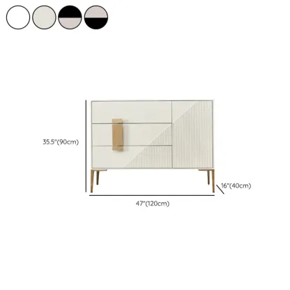 Modern Wooden Accent Cabinet for Living Room, Free Standing Image - 36