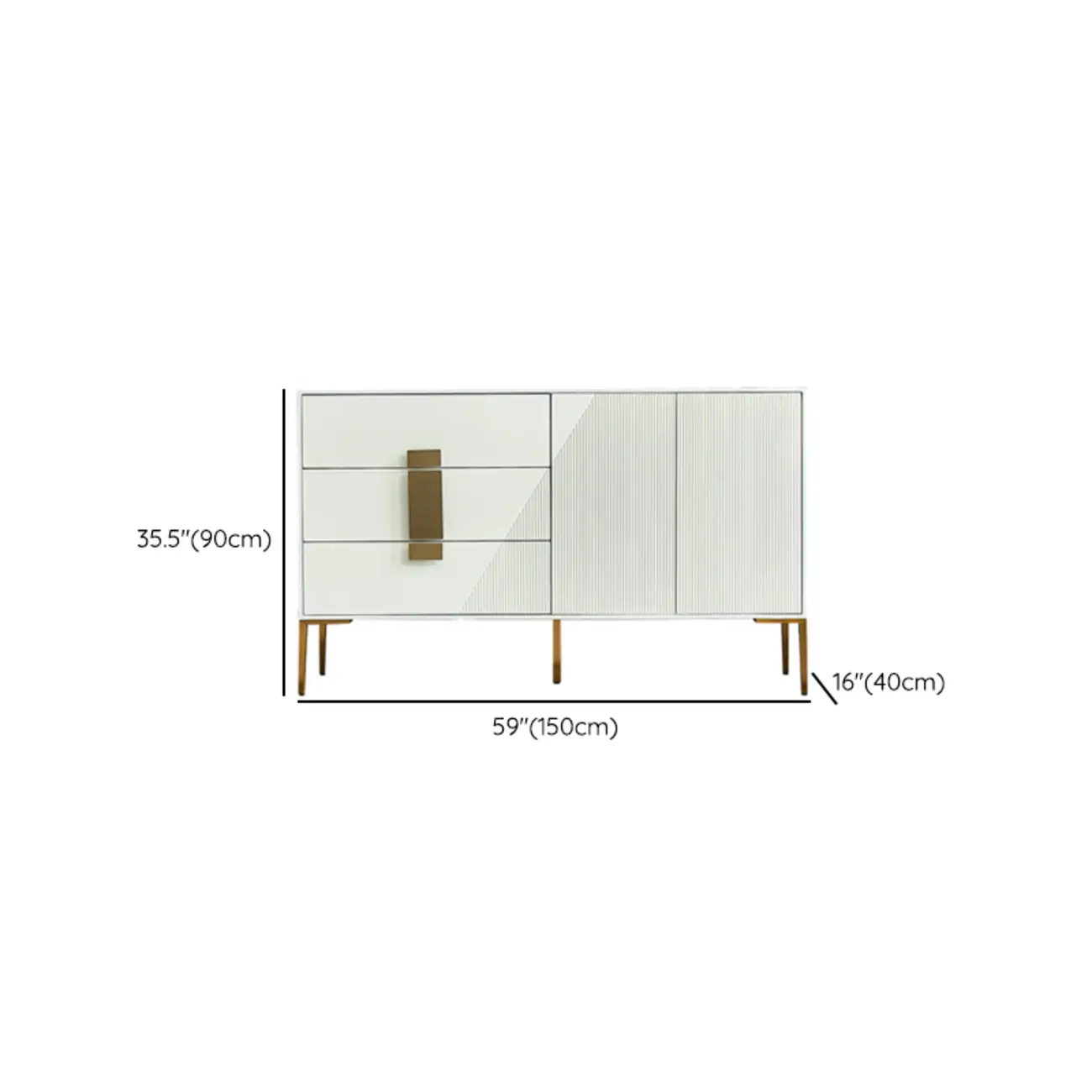 Modern Wooden Accent Cabinet for Living Room, Free Standing Image - 40 | homeyfad